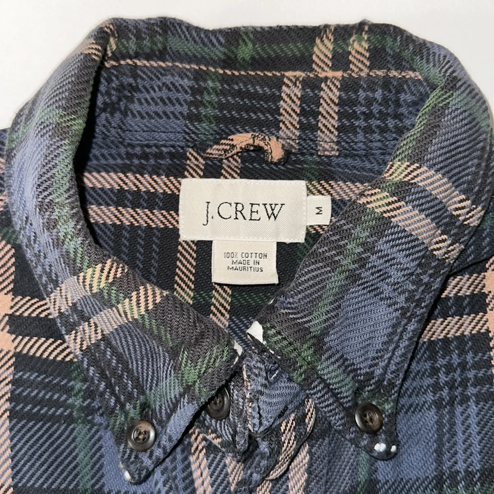 J CREW MENS DISTRESSED FLANNEL